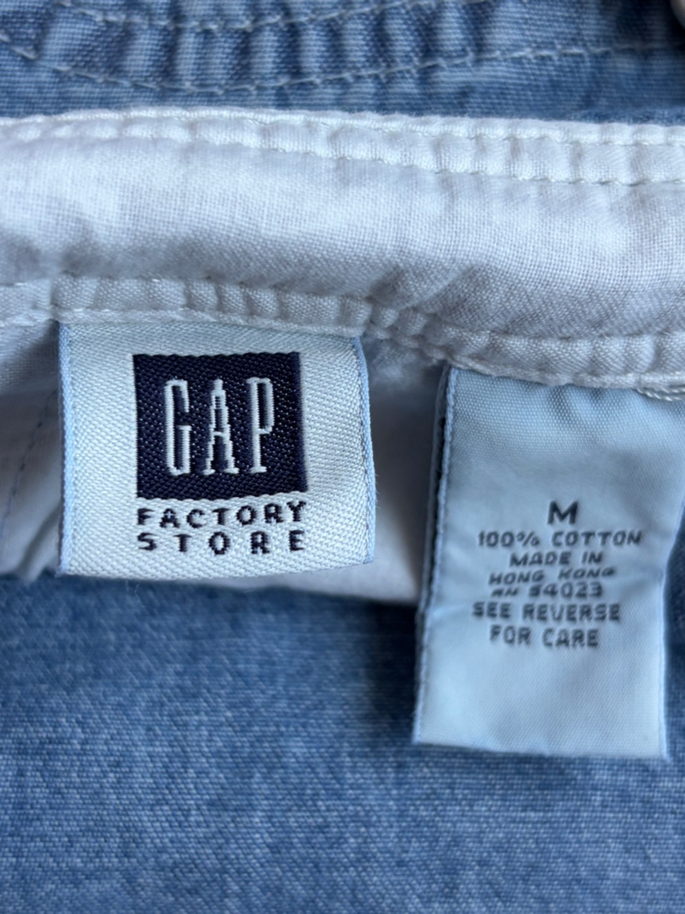 Gap Factory Classic Blue Denim Overalls Size Medium - Picture 10 of 10